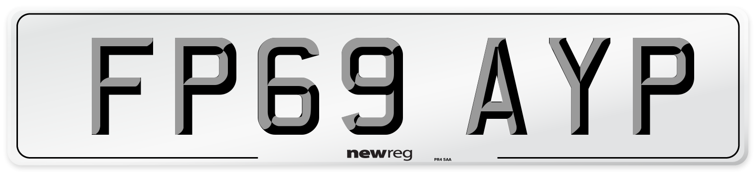 FP69 AYP Number Plate from New Reg